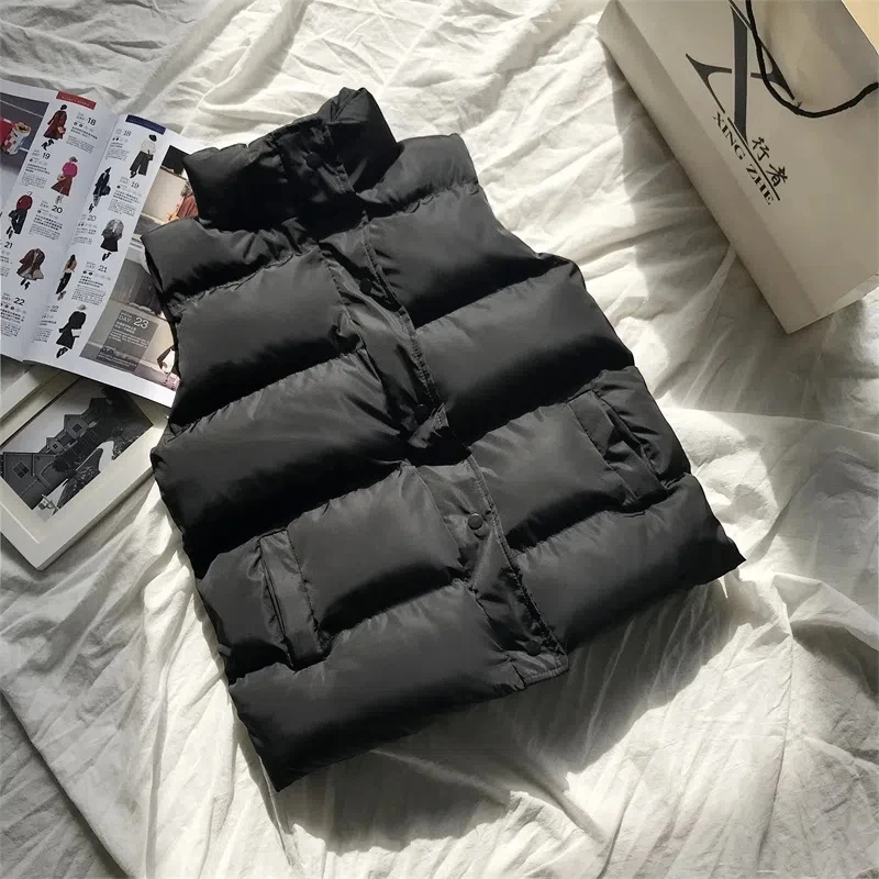 2022 Women Vest Coat Stand Collar Winter Women Warm Coat Oversize Tops Beige Vest Chaleco Mujer Gilet Casaco Feminino
2022 Women Vest Coat Stand Collar Winter Women Warm Coat Oversize Tops Beige Vest Chaleco Mujer Gilet Casaco Feminino