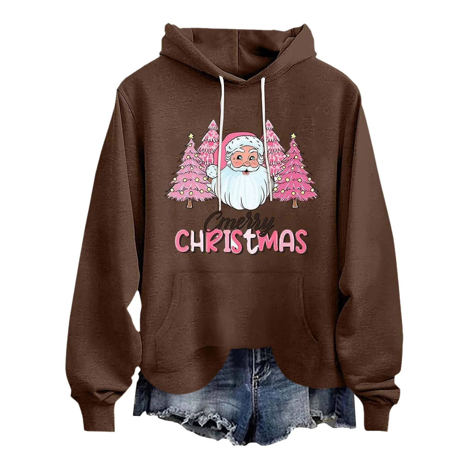 Baggy Long Sleeve Shirt Women's Autumn/winter Christmas Tree Print Hooded Sweatshirt With Long Womens Plain Sweatshirt Hoodie
Baggy Long Sleeve Shirt Women's Autumn/winter Christmas Tree Print Hooded Sweatshirt With Long Womens Plain Sweatshirt Hoodie