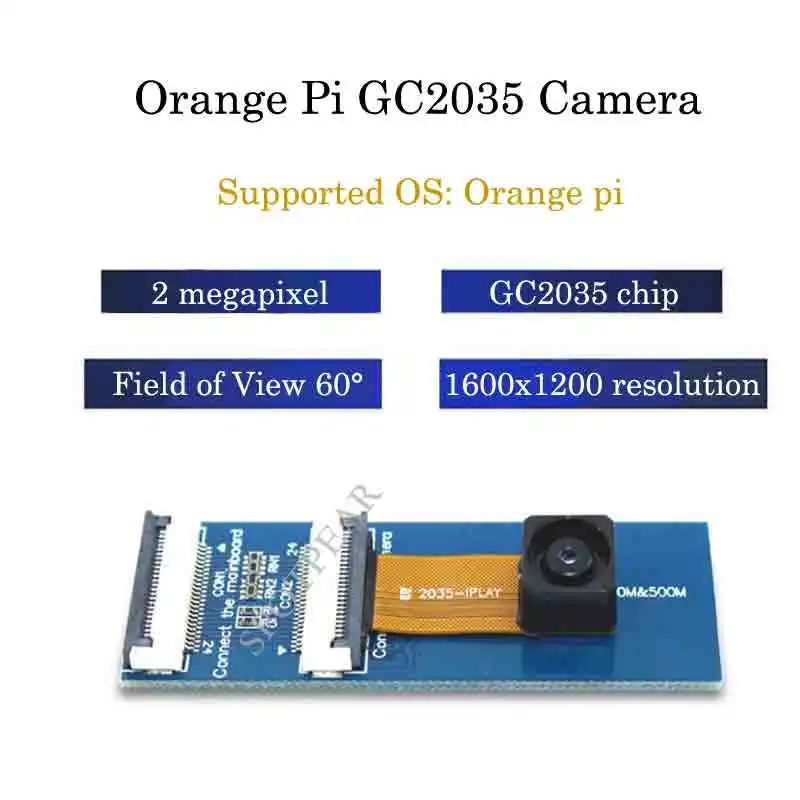 

Orange pi camera module 2 megapixel 60° GC2035 Camera