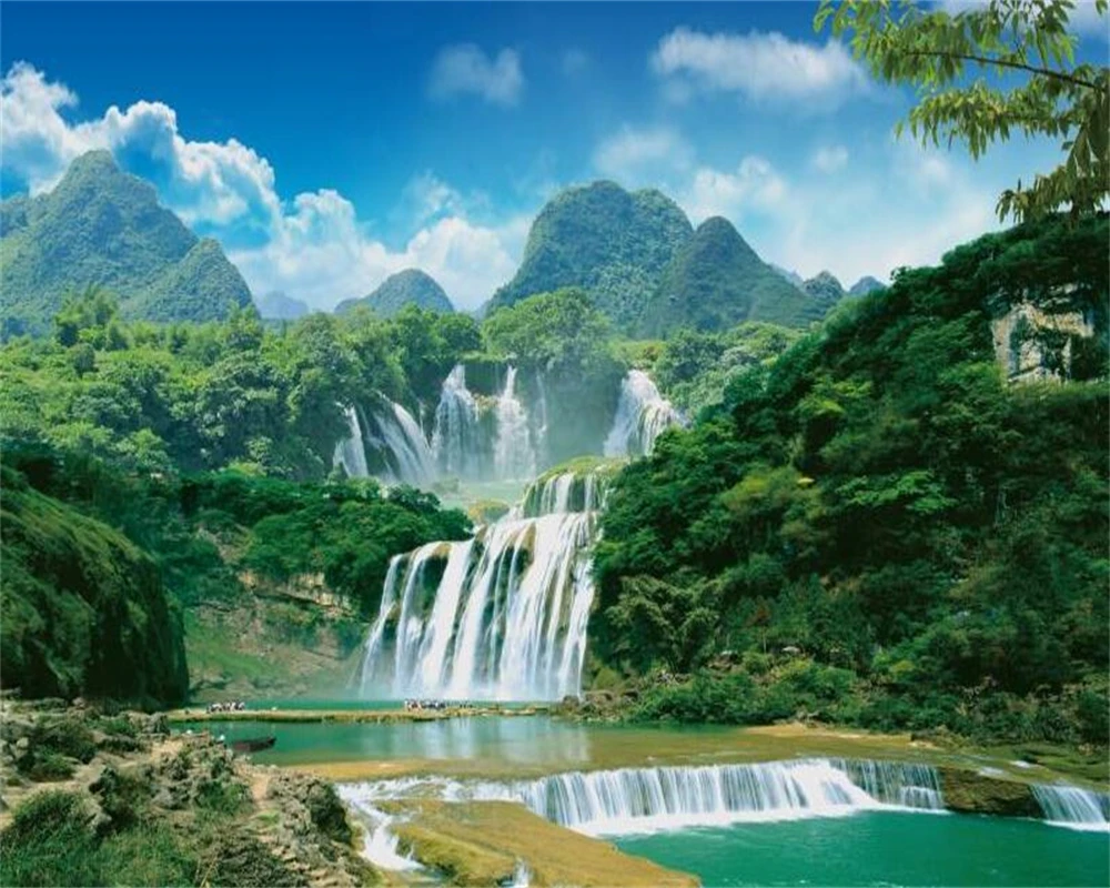 beibehang Customized landscape waterfall new bedroom living room modern background wallpaper papel de parede wallpapers
beibehang Customized landscape waterfall new bedroom living room modern background wallpaper papel de parede wallpapers
