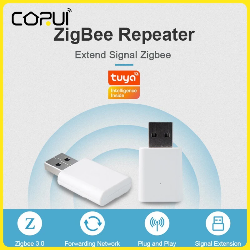 Ретранслятор сигнала CoRui Tuya ZigBee, USB удлинитель, интеллектуальные датчики, расширение, 20-30 м, дистанционное управление, сетчатый домашний помощник для автоматизации
Ретранслятор сигнала CoRui Tuya ZigBee, USB удлинитель, интеллектуальные датчики, расширение, 20-30 м, дистанционное управление, сетчатый домашний помощник для автоматизации
