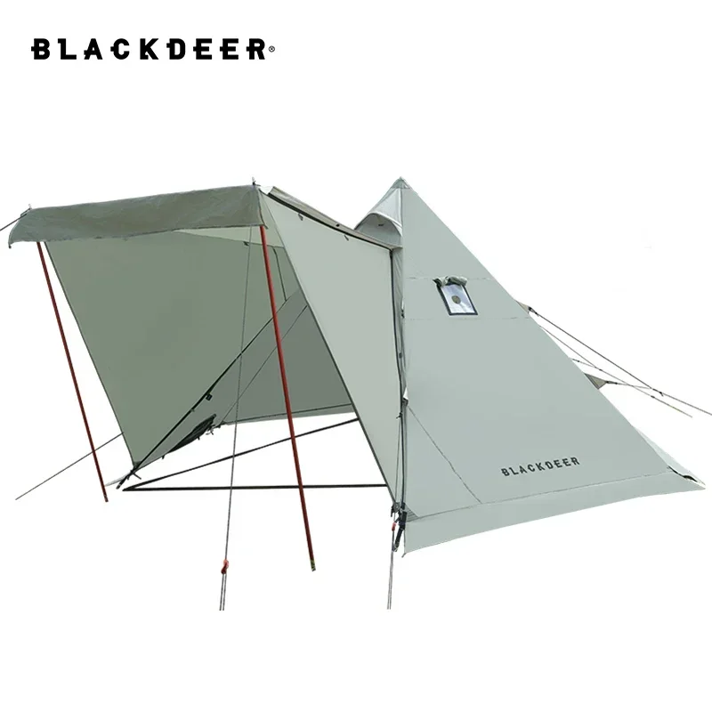BLACK-DEER New Pyramid Tent With Snow Skirt Waterproof Camping Teepee With A Chimney Hole For Cooking Travel Tent PU3000
BLACK-DEER New Pyramid Tent With Snow Skirt Waterproof Camping Teepee With A Chimney Hole For Cooking Travel Tent PU3000