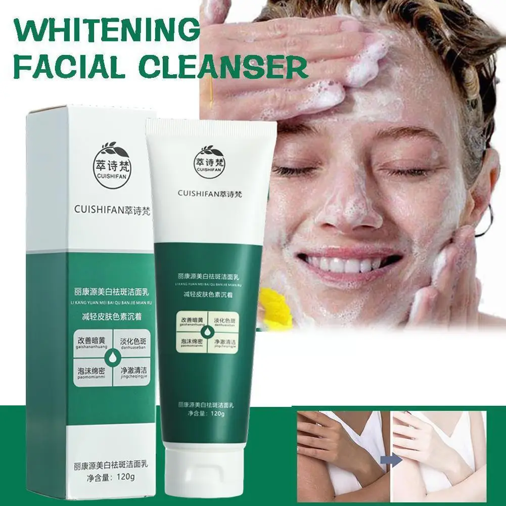 Cuishifan Whitening And Freckle Facial Cleanser Face Wash Dark Pores Control Oil Gentle Cleansing Foam Shrink Soothing Cleanser
Cuishifan Whitening And Freckle Facial Cleanser Face Wash Dark Pores Control Oil Gentle Cleansing Foam Shrink Soothing Cleanser