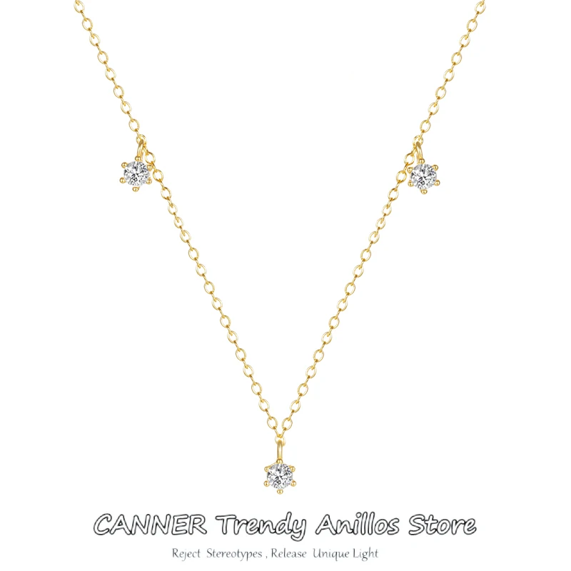 CANNER 925 Sterling Silver Inlaid Zircon Chain Necklace for Women New Niche Light Luxury Hot Fashion Collares Choker Accessories
CANNER 925 Sterling Silver Inlaid Zircon Chain Necklace for Women New Niche Light Luxury Hot Fashion Collares Choker Accessories