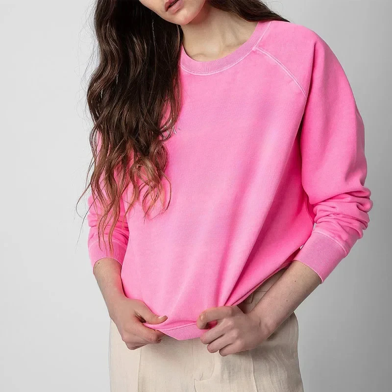 Letter Women O-Neck Embroidery Sweatshirts Classic Cotton Long Sleeve Tops Female Casual Winter Pullovers ZV
Letter Women O-Neck Embroidery Sweatshirts Classic Cotton Long Sleeve Tops Female Casual Winter Pullovers ZV