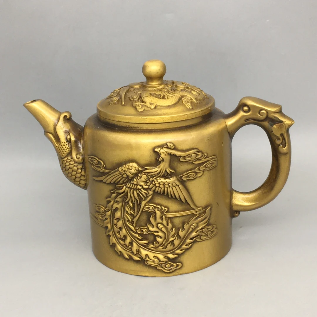 Art Collection Old Brass Handmade Dragon Teapot/Home Decorative Chinese Antique Pot,Metal Kettle
Art Collection Old Brass Handmade Dragon Teapot/Home Decorative Chinese Antique Pot,Metal Kettle