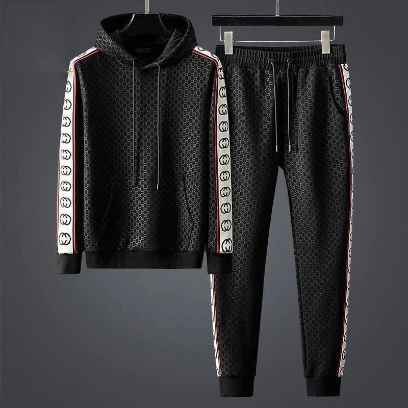Luxury brand Simple European Fashion Brand Hooded Casual Set Men's Autumn Winter New South Korean Loose Large Size Versatile
Luxury brand Simple European Fashion Brand Hooded Casual Set Men's Autumn Winter New South Korean Loose Large Size Versatile