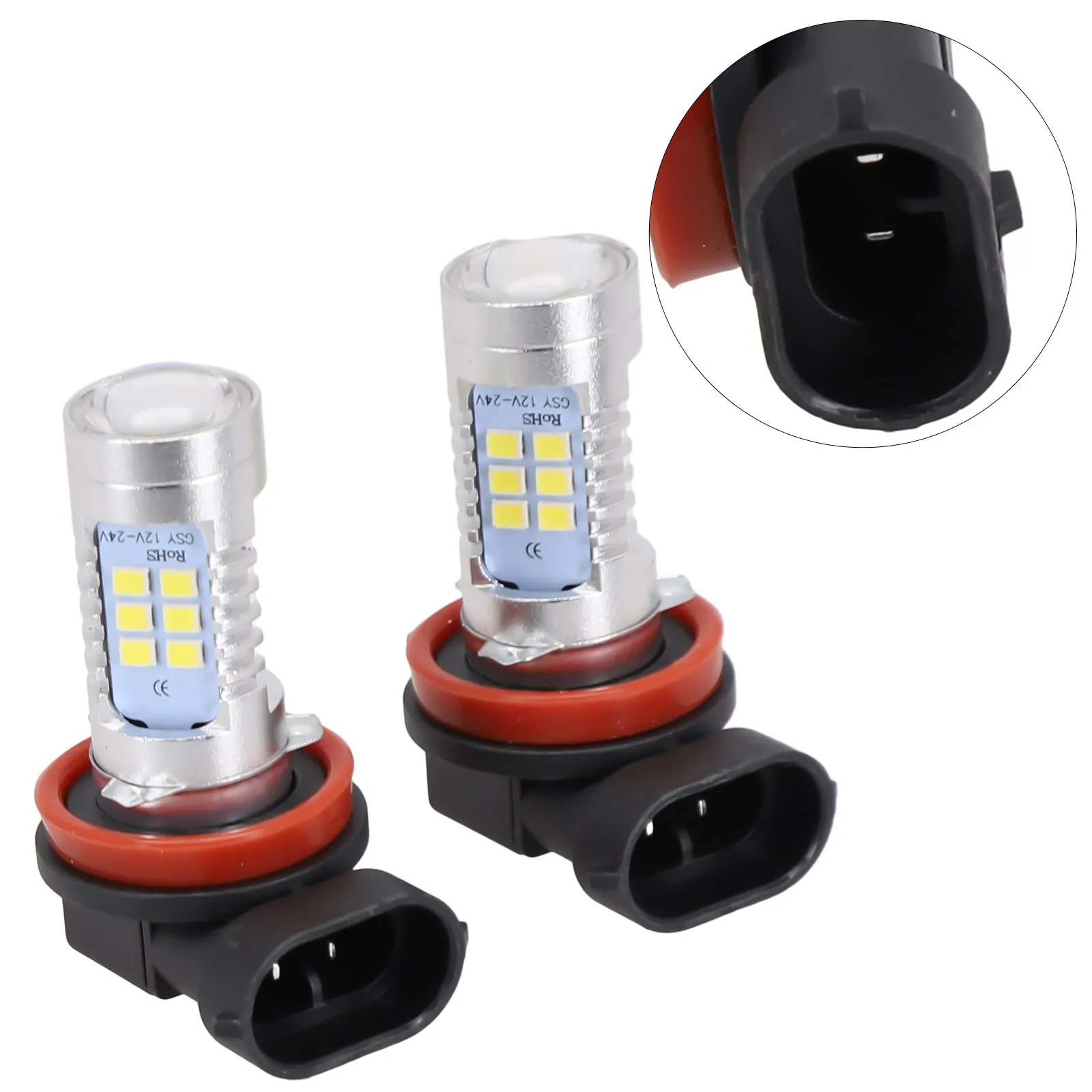 2 Set H8 H11 Car LED Fog Driving Light Bulb 2000lm 6000k DC12V 21W White High Power Aviation Aluminum+PCB Car Accessories
2 Set H8 H11 Car LED Fog Driving Light Bulb 2000lm 6000k DC12V 21W White High Power Aviation Aluminum+PCB Car Accessories