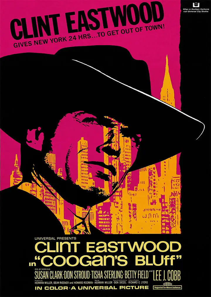 Coogans Bluff Clint Eastwood, печать фильмов, художественный плакат на холсте для гостиной, украшение для дома, Настенная картина
Coogans Bluff Clint Eastwood, печать фильмов, художественный плакат на холсте для гостиной, украшение для дома, Настенная картина