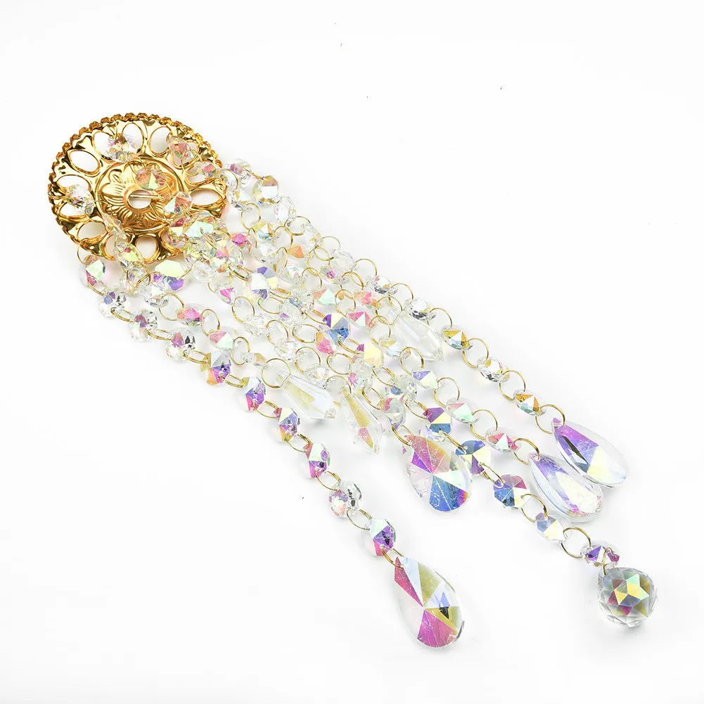 1pcs Crystal Wind Chimes Hangings Ornaments 21cm Handmade Colorful Blue Garden Decoration Parts For Garden Bathtub Courtyard
1pcs Crystal Wind Chimes Hangings Ornaments 21cm Handmade Colorful Blue Garden Decoration Parts For Garden Bathtub Courtyard