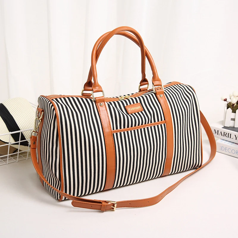 2023 Canvas+PU Leather Women Travel Bag Fashion Striped Duffel Tote Large Weekend Female Packing Cubes Suitcase Shoulder
2023 Canvas+PU Leather Women Travel Bag Fashion Striped Duffel Tote Large Weekend Female Packing Cubes Suitcase Shoulder