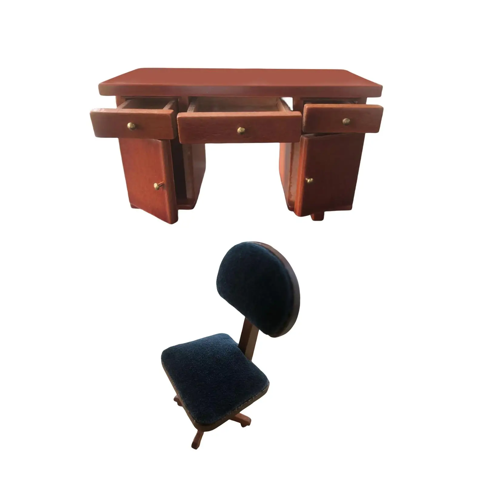 Dollshouse Computer Desk & Chair, 1:12 Scale, Miniature Home Furniture, Simulation,Wood for Micro Landscape Kids Pretend Play
Dollshouse Computer Desk & Chair, 1:12 Scale, Miniature Home Furniture, Simulation,Wood for Micro Landscape Kids Pretend Play