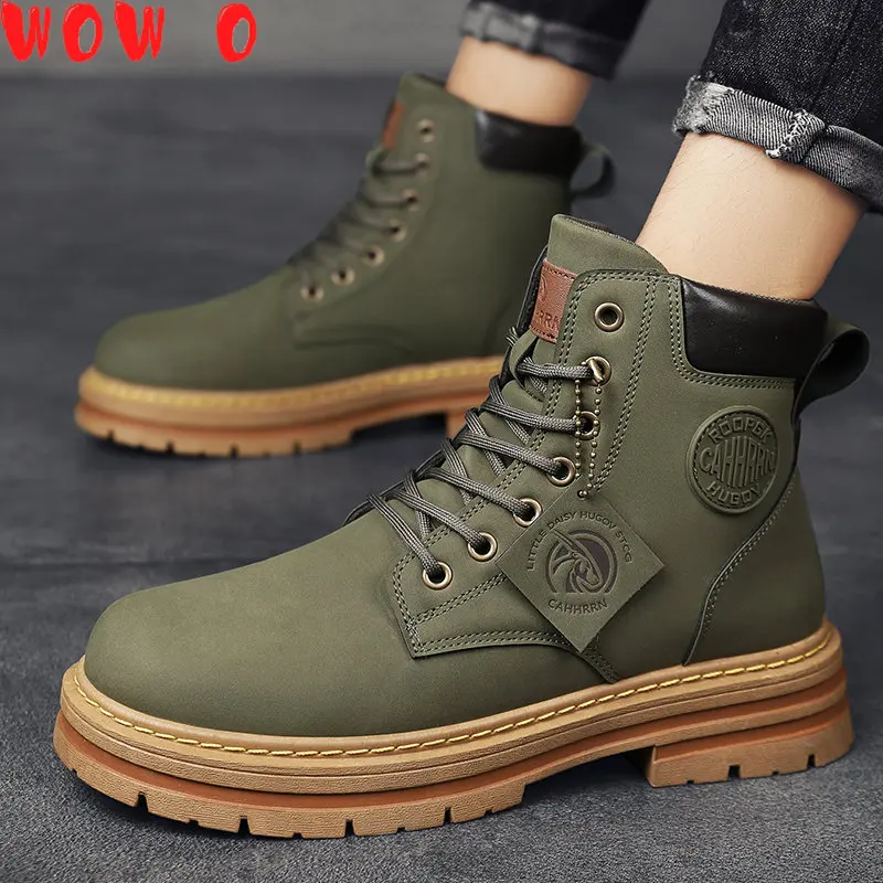 Botas Men Leather Shoes Fashion Motorcycle Men Ankle Boots Men Boots Man Shoes Military High Top Winter Lace-Up Botas Hombre
Botas Men Leather Shoes Fashion Motorcycle Men Ankle Boots Men Boots Man Shoes Military High Top Winter Lace-Up Botas Hombre