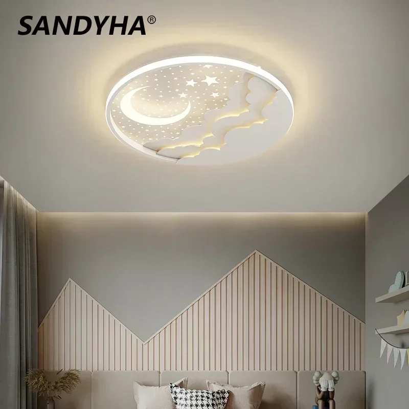

SANDYHA Ceiling Lamp Modern Children's Room Chandelier for LED Light Home Decoration Nursery Lamparas Colgantes Para Techo E27