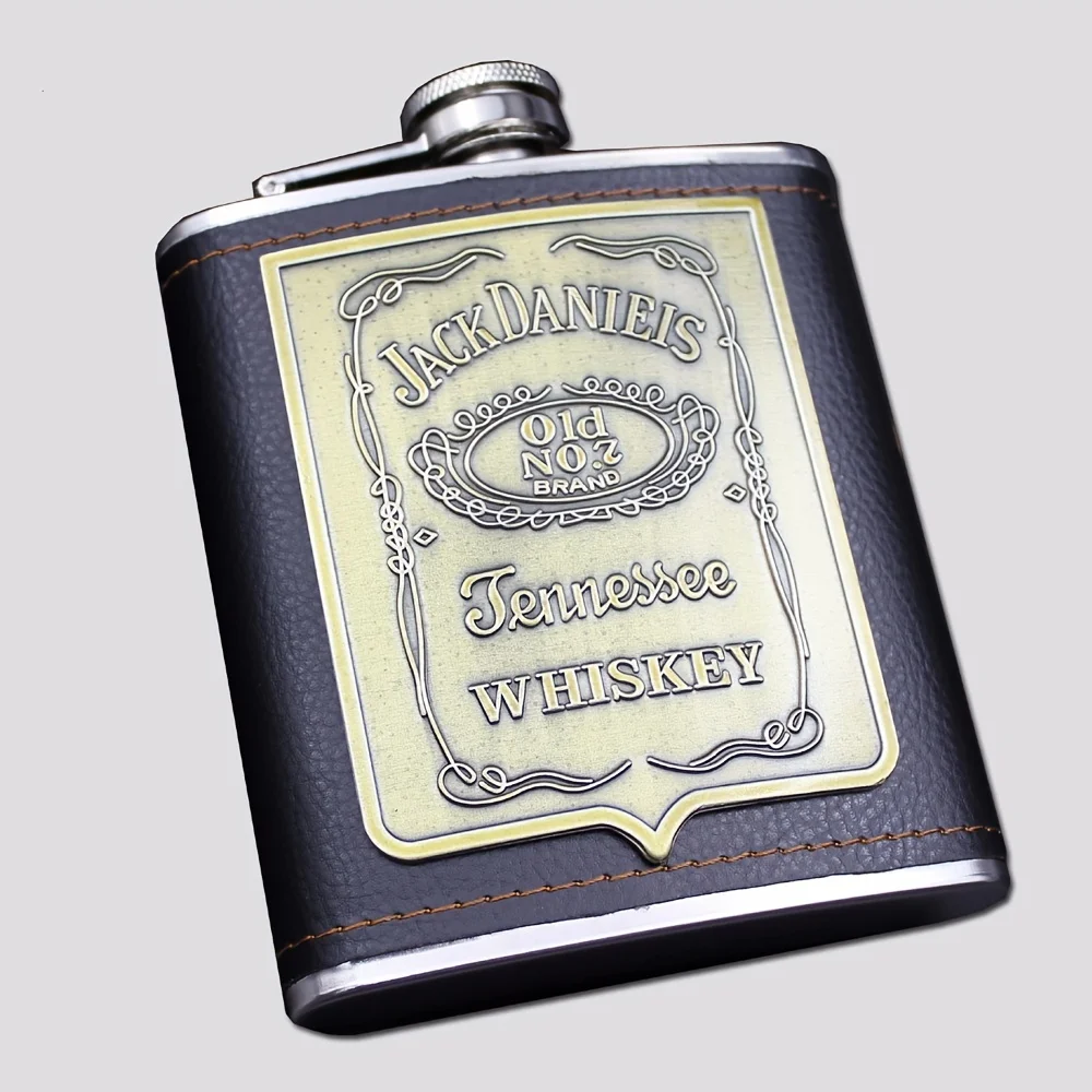 , 7oz Stainless Steel Hip Flask, Portable Wine Bottle, High-grade Wine Jug, PU Leather Patch Outdoor Wine Jug, Father's Day Gift
, 7oz Stainless Steel Hip Flask, Portable Wine Bottle, High-grade Wine Jug, PU Leather Patch Outdoor Wine Jug, Father's Day Gift