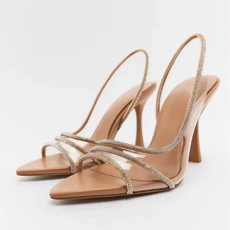 2024 Summer New Women's Shoes Natural Color Bright Light Embedding High Heels Slim Heels Sandals Transparent Pointed Shoes
2024 Summer New Women's Shoes Natural Color Bright Light Embedding High Heels Slim Heels Sandals Transparent Pointed Shoes