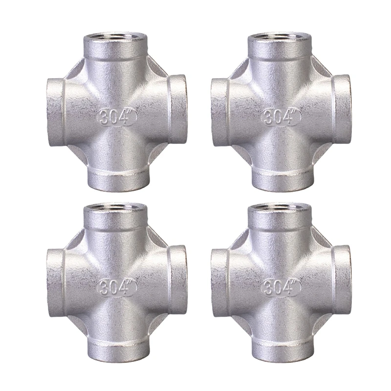 4Pcs Four-Way Joint Stainless Steel Hose Garden Hose Tube Connector Silver Water Tube Head Easy Install Easy To Use Silver
4Pcs Four-Way Joint Stainless Steel Hose Garden Hose Tube Connector Silver Water Tube Head Easy Install Easy To Use Silver