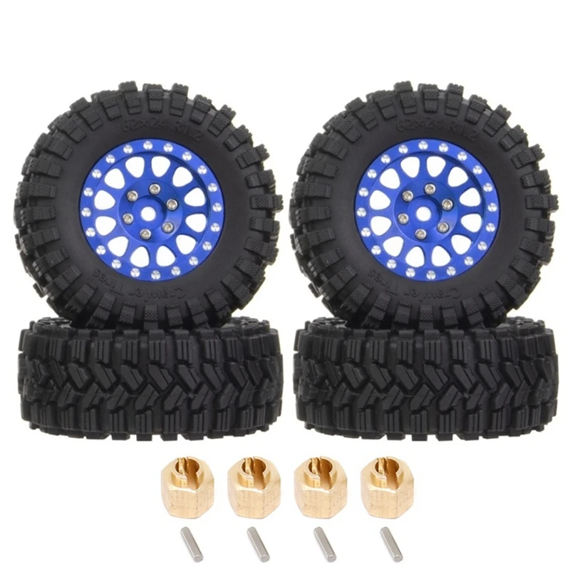 4Pcs 62X24mm 1.2 Inch Metal Beadlock Wheel Rim Tire Set For 1/18 1/24 RC Crawler Car Axial SCX24 AX24 TRX4M FCX24
4Pcs 62X24mm 1.2 Inch Metal Beadlock Wheel Rim Tire Set For 1/18 1/24 RC Crawler Car Axial SCX24 AX24 TRX4M FCX24