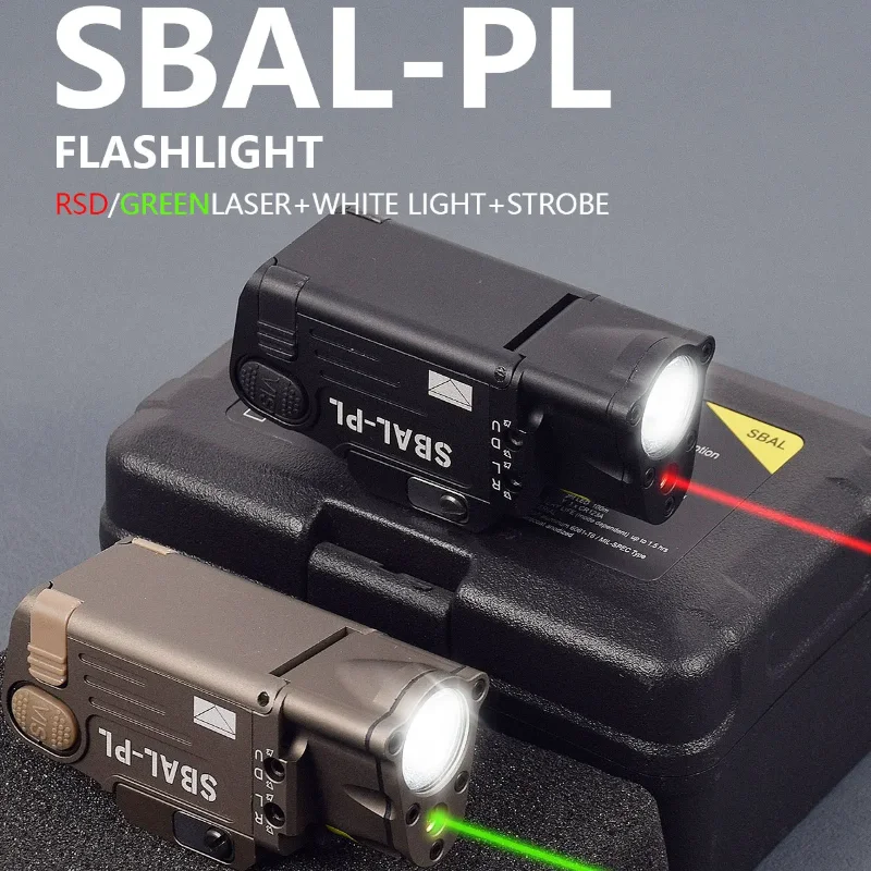 Tactical SBAL PL Weapon Light Scout With Red Green Laser Constant Strobe SF X400 Flashlight Fit 20mm Picatinny Rail Pistol Rifle
Tactical SBAL PL Weapon Light Scout With Red Green Laser Constant Strobe SF X400 Flashlight Fit 20mm Picatinny Rail Pistol Rifle