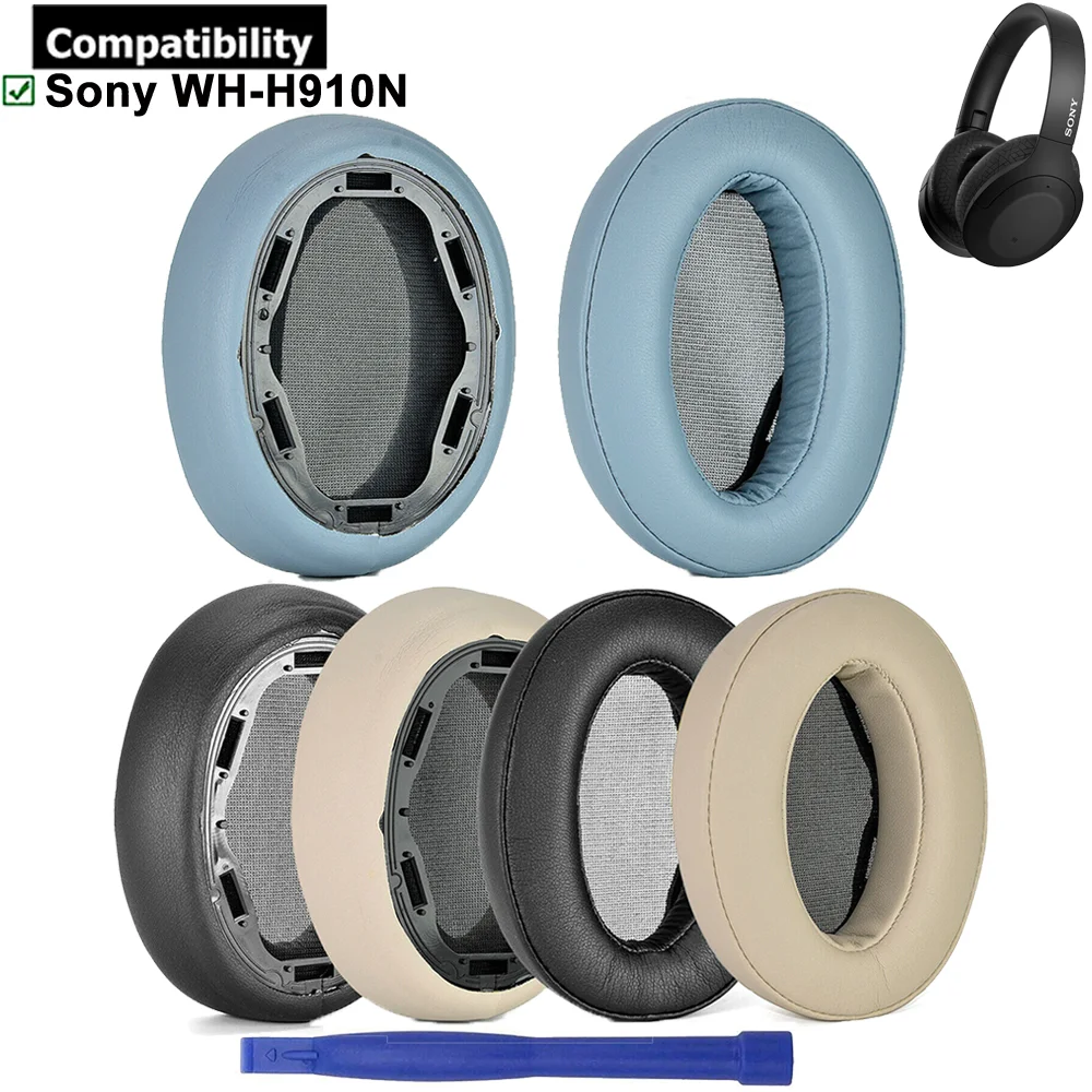 Memory Foam Protein Leather Replacement Ear Pads Muffs Earpads For Sony WH-H910N h.ear on 3 Wireless Noise Cancelling Headphones Memory Foam Protein Leather Replacement Ear Pads Muffs Earpads For Sony WH-H910N h.ear on 3 Wireless Noise Cancelling Headphones