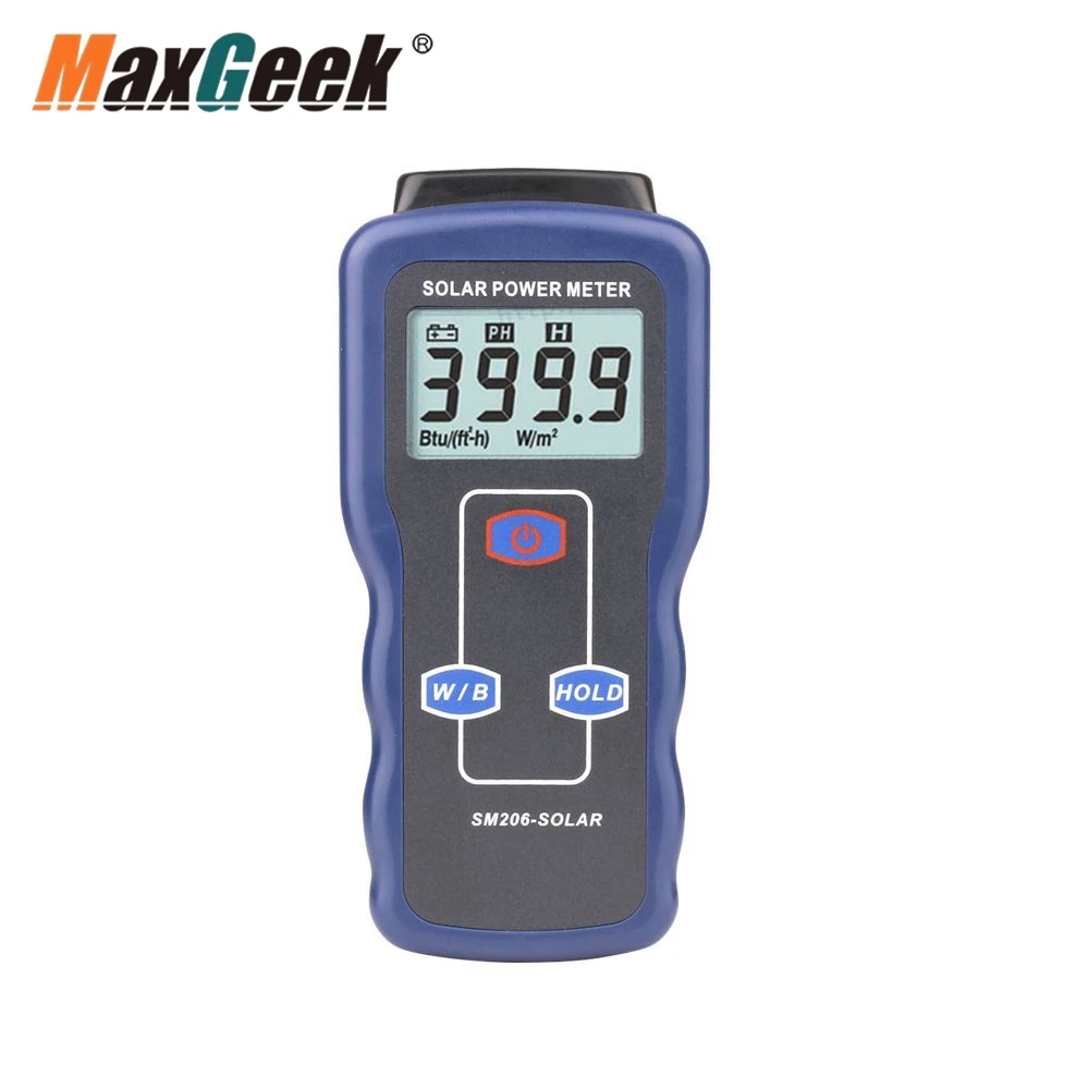 

Maxgeek SM206-Solar Solar Power Meter SM206 Solar Radiation Meter Solar Radiation Measurement Device
