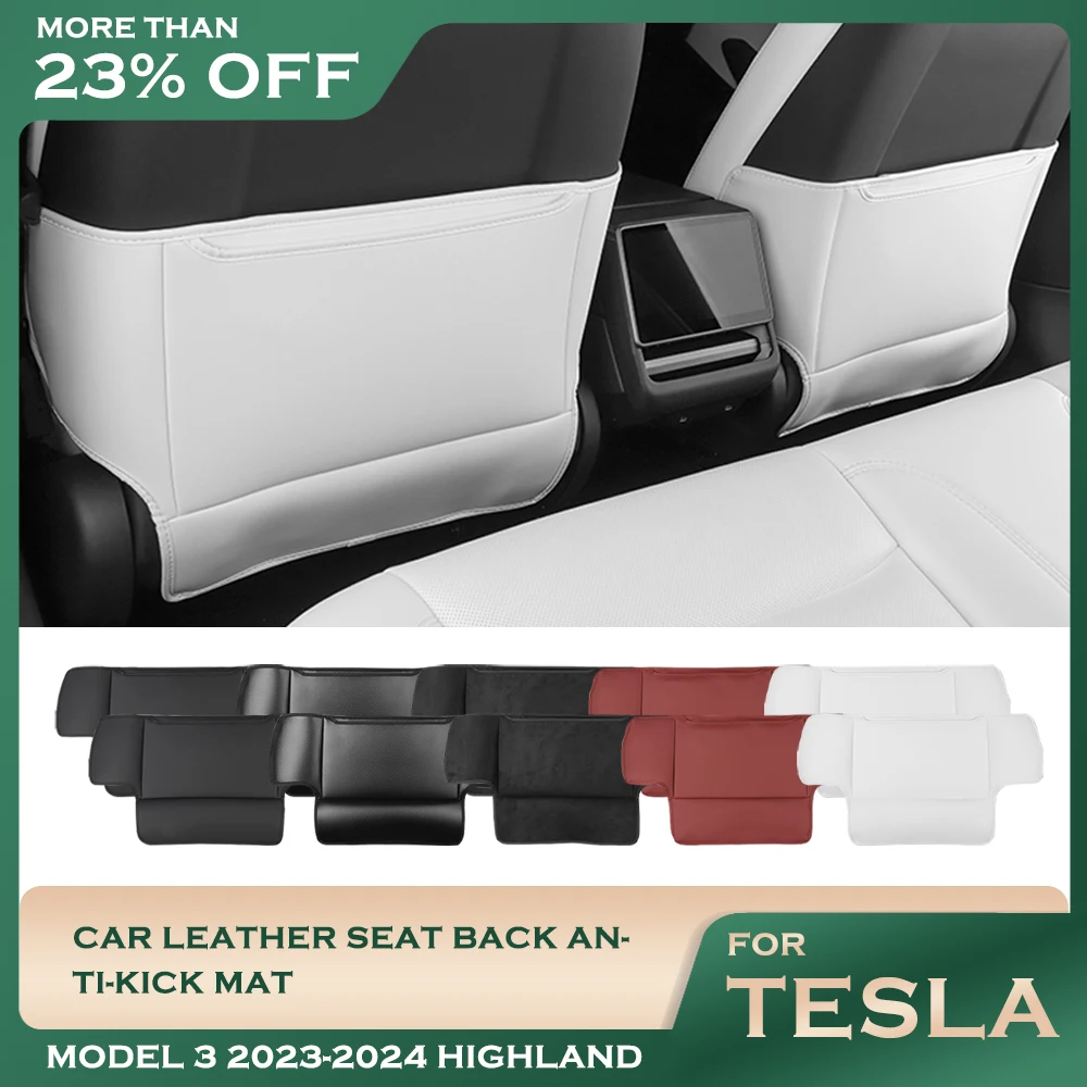 Car Seat Back Protector Anti Kick Pad For Tesla Model 3 Highland 2024 Leather Carbon Fiber Seat Anti Scratch Mat Car Accessories
Car Seat Back Protector Anti Kick Pad For Tesla Model 3 Highland 2024 Leather Carbon Fiber Seat Anti Scratch Mat Car Accessories
