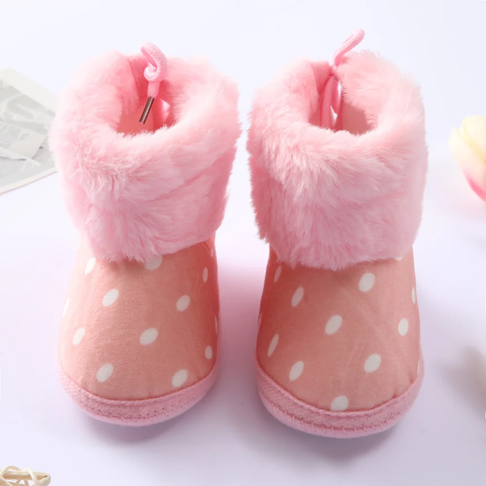 Cute Baby Girl Winter Dot Print Warm Pink Red Snow Boots Baby Girl Boots Toddler Tassels Soft Sole White Crib Shoes 0-18M
Cute Baby Girl Winter Dot Print Warm Pink Red Snow Boots Baby Girl Boots Toddler Tassels Soft Sole White Crib Shoes 0-18M