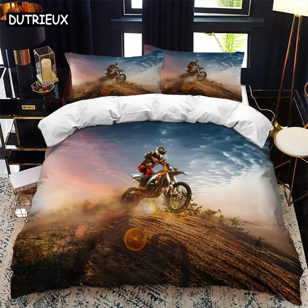Motorcycle rider bed duvet cover set queen calico Twin size comforter bedding set Single complete set
Motorcycle rider bed duvet cover set queen calico Twin size comforter bedding set Single complete set