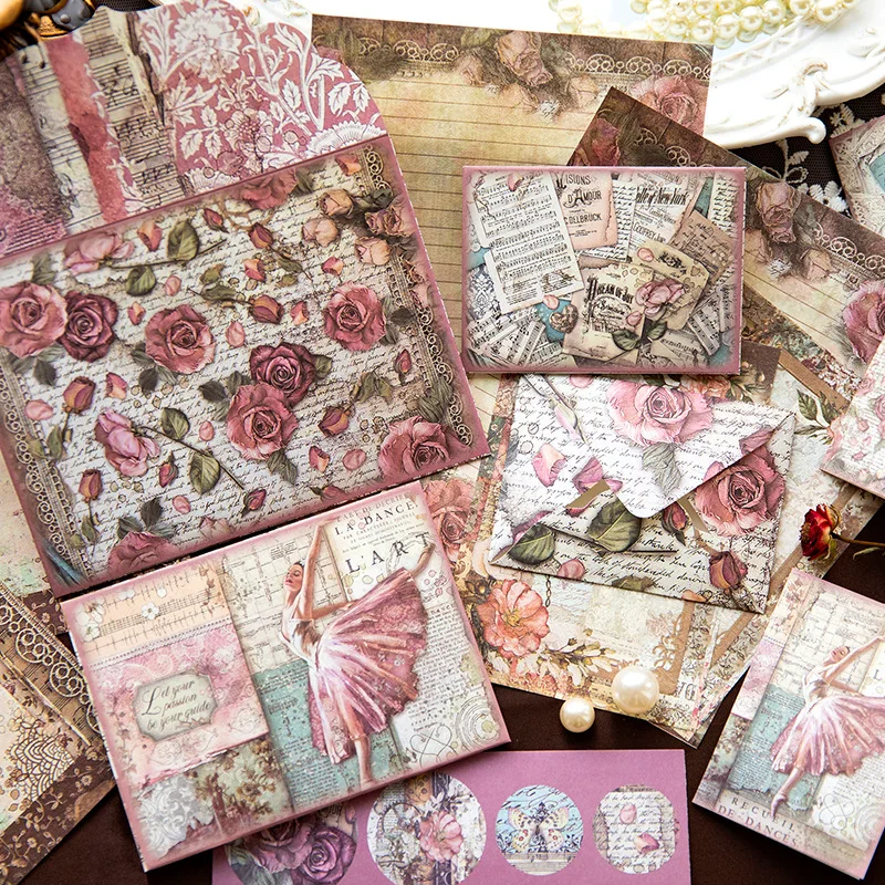Vintage Flower Paper Envelopes Letter Paper Set Stationery Envelope Set Sealing Sticker Decoration Paper Junk Journaling
Vintage Flower Paper Envelopes Letter Paper Set Stationery Envelope Set Sealing Sticker Decoration Paper Junk Journaling