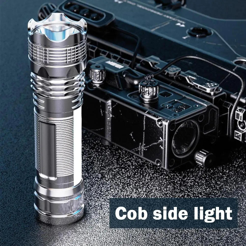 Mini Torch LED Rechargeable Flashlight Portable USB High Charging Flashlight Camping Waterproof Range Long Power Lantern Ba P3V9
Mini Torch LED Rechargeable Flashlight Portable USB High Charging Flashlight Camping Waterproof Range Long Power Lantern Ba P3V9