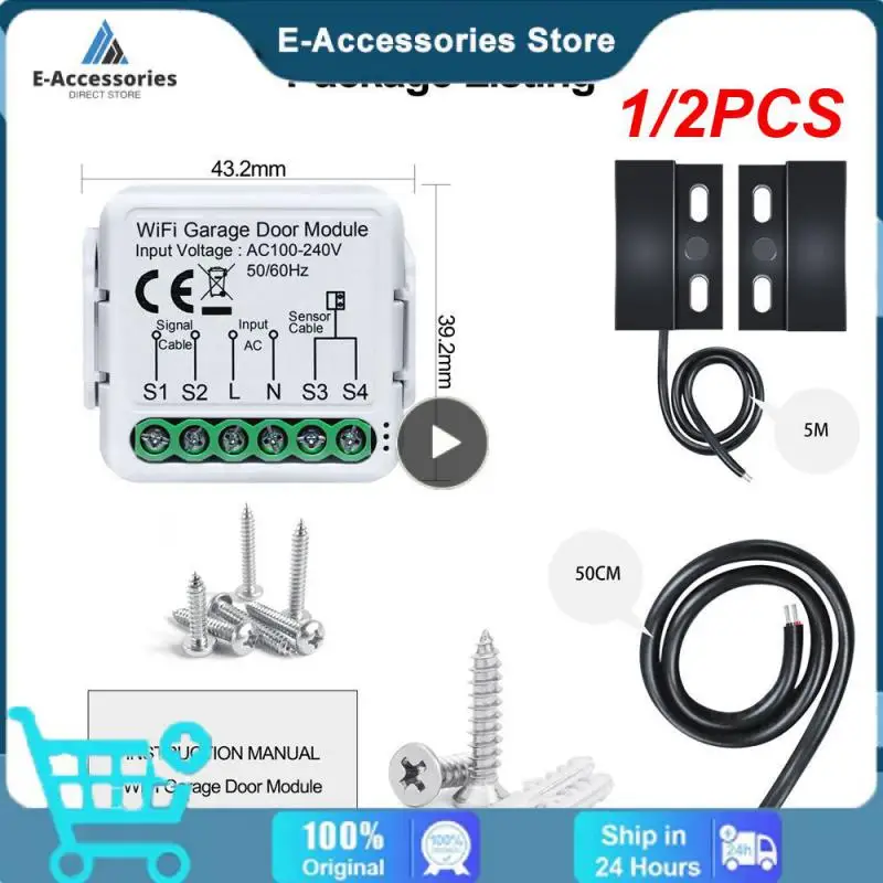 1/2PCS Tuya Smart WiFi Garage Door Opener Controller App Voice Remote Control Work with Alexa Home Assistant Yandex Alice
1/2PCS Tuya Smart WiFi Garage Door Opener Controller App Voice Remote Control Work with Alexa Home Assistant Yandex Alice