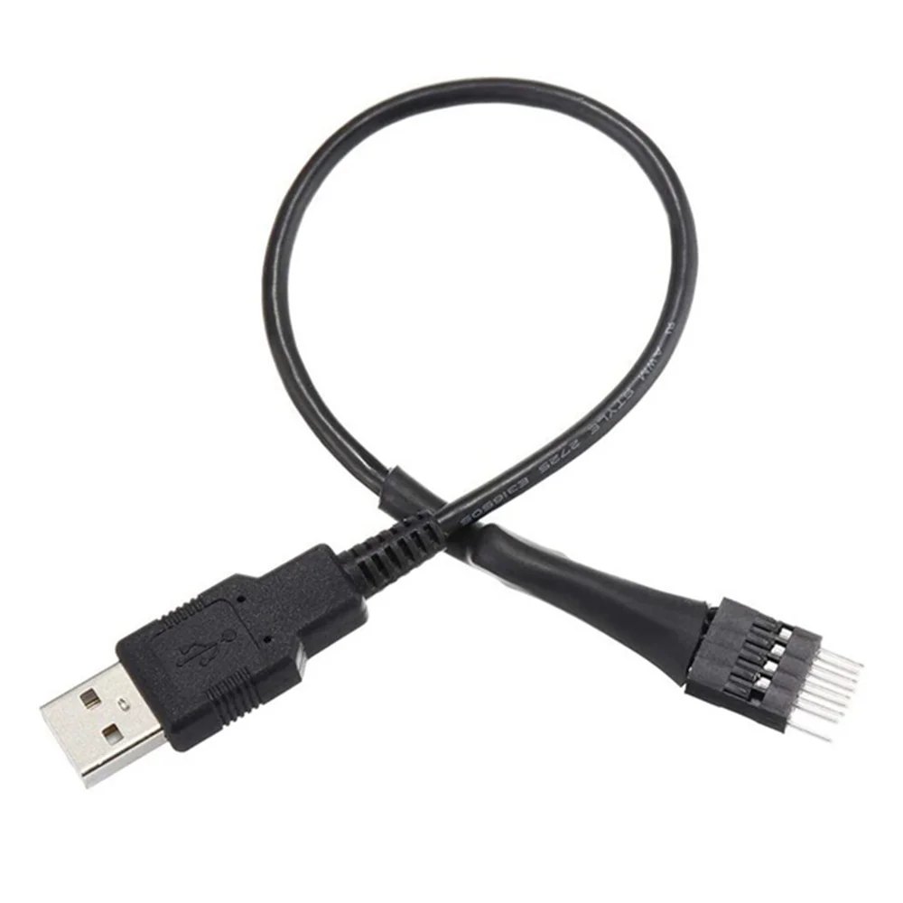 

9Pin Male to External USB A Male PC Mainboard Internal Data Extension Cable 20cm