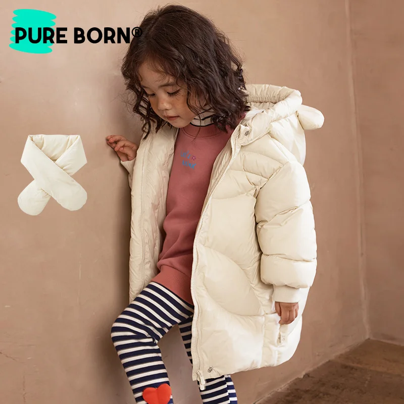 Pureborn Baby Toddler Boys Girls Puffer Jacket Long Hooded Heavyweight Down Jacket Water and Oil Repellent Down Coat
Pureborn Baby Toddler Boys Girls Puffer Jacket Long Hooded Heavyweight Down Jacket Water and Oil Repellent Down Coat