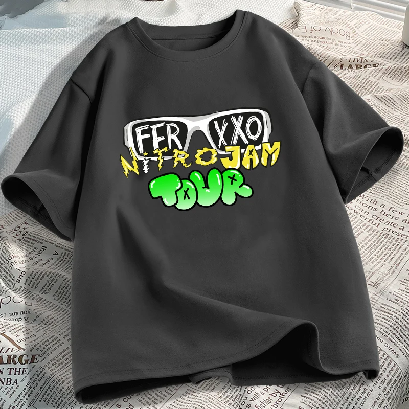

Feid Ferxxo T-shirts Men Women 90s Rapper Underground Feid Merch Men's T Shirt Feliz Tshirt Summer Cotton Short Sleeve Tees