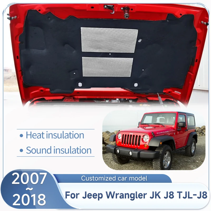Автомобильный коврик для звукоизоляции для Jeep Wrangler JK J8 TJL-J8 2007 ~ 2018 2014 2015 2016 2017, хлопковый коврик, крышки, звукоизоляционные огнеупорные
Автомобильный коврик для звукоизоляции для Jeep Wrangler JK J8 TJL-J8 2007 ~ 2018 2014 2015 2016 2017, хлопковый коврик, крышки, звукоизоляционные огнеупорные
