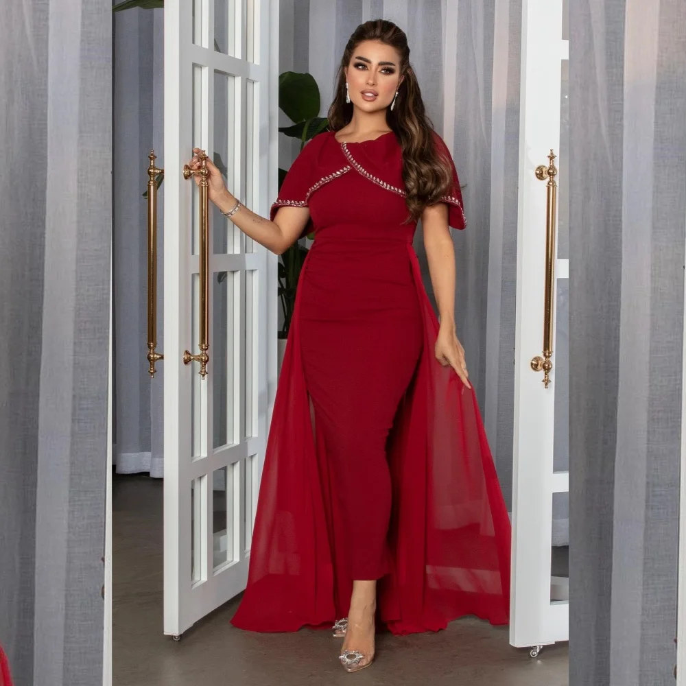 Ball Dress Saudi Arabia Prom Charmeuse Rhinestone Evening Column Scoop Neck Bespoke Occasion Gown Midi Dresses
Ball Dress Saudi Arabia Prom Charmeuse Rhinestone Evening Column Scoop Neck Bespoke Occasion Gown Midi Dresses