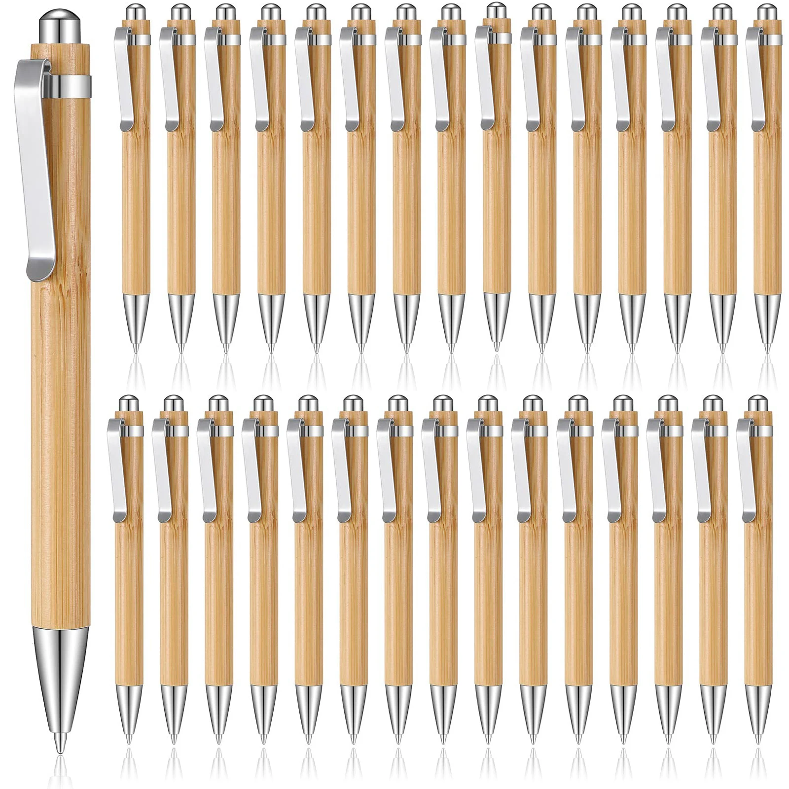 30Pcs Bamboo Wood Ballpoint Pen Bamboo Pen 1.0mm Tip Office School Wrting Stationery Business Signature Ball Pens
30Pcs Bamboo Wood Ballpoint Pen Bamboo Pen 1.0mm Tip Office School Wrting Stationery Business Signature Ball Pens