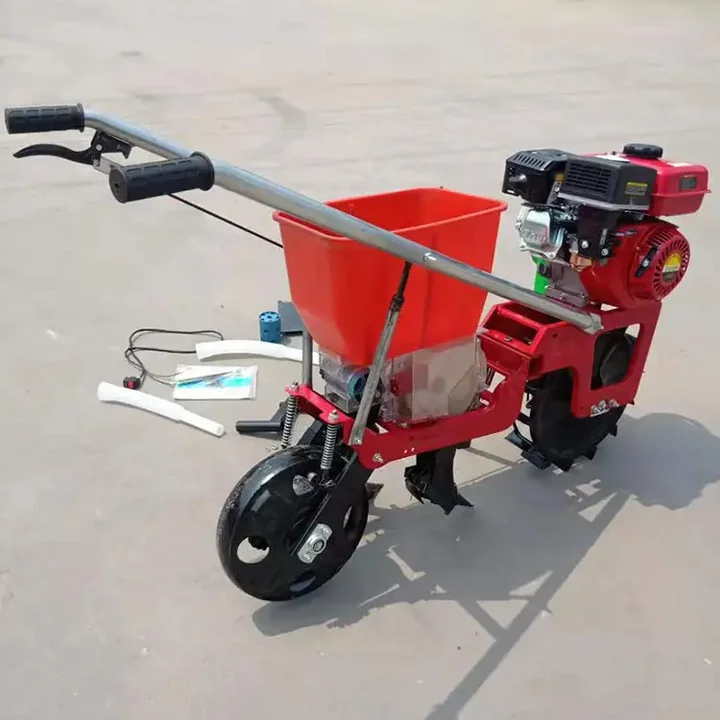 

Gasoline engine driven self-propelled corn seeder Integrated weeding fertilization