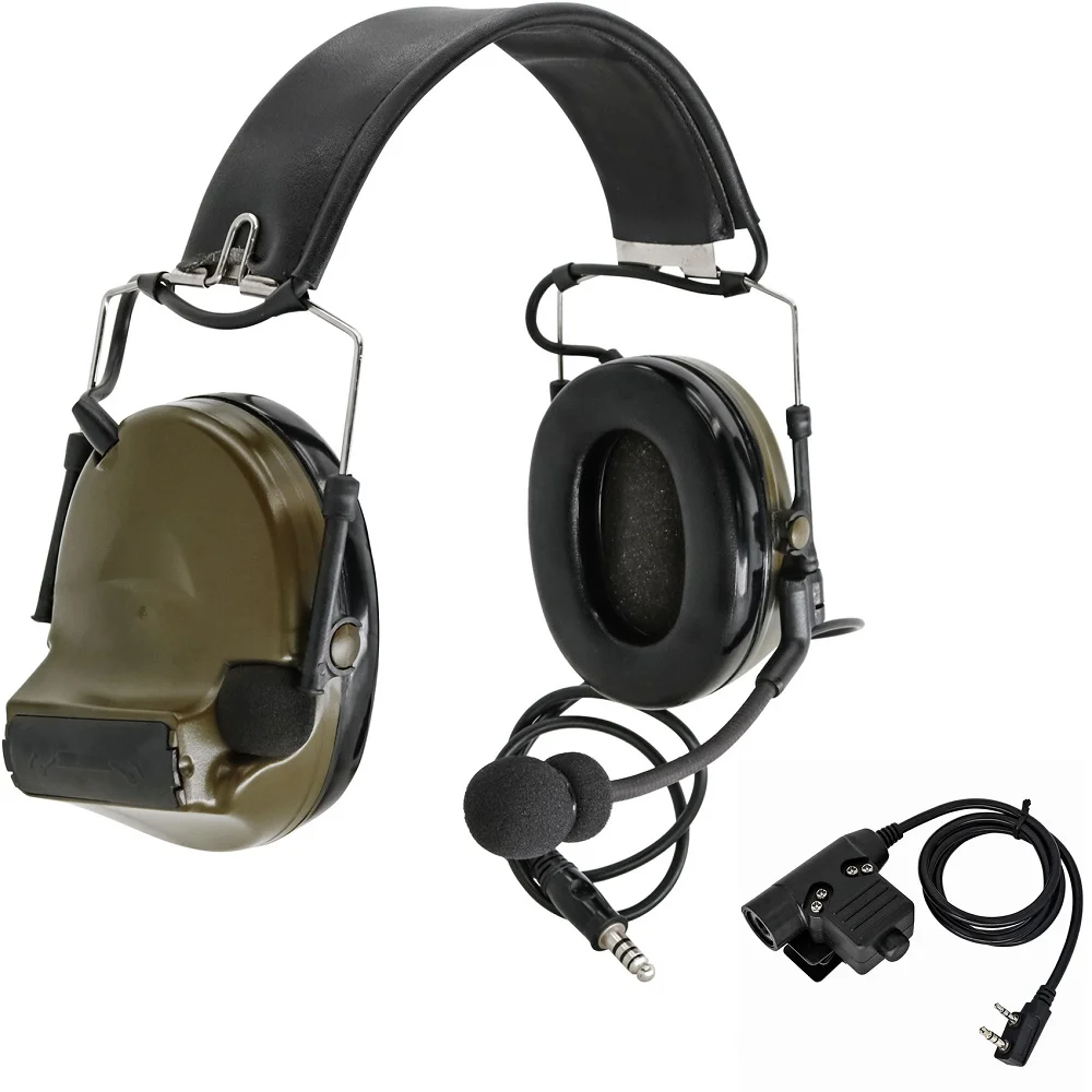 TCIHEADSET Tactical Electronic Airsoft Headset Comtac II Noise Reduction Pickup Hearing Protection Tactical Headset & U94 PTT
TCIHEADSET Tactical Electronic Airsoft Headset Comtac II Noise Reduction Pickup Hearing Protection Tactical Headset & U94 PTT