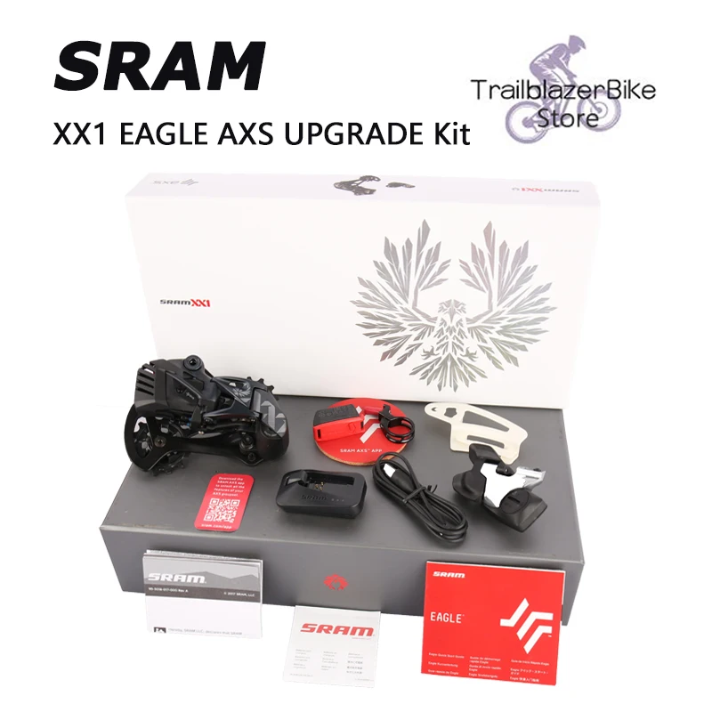 SRAM XX1 EAGLE AXS UPGRADE Kit 12-Speed Electronic Bicycle Kit Wireless Shifter Trigger Lever Rear Derailleur Battery Charger
SRAM XX1 EAGLE AXS UPGRADE Kit 12-Speed Electronic Bicycle Kit Wireless Shifter Trigger Lever Rear Derailleur Battery Charger