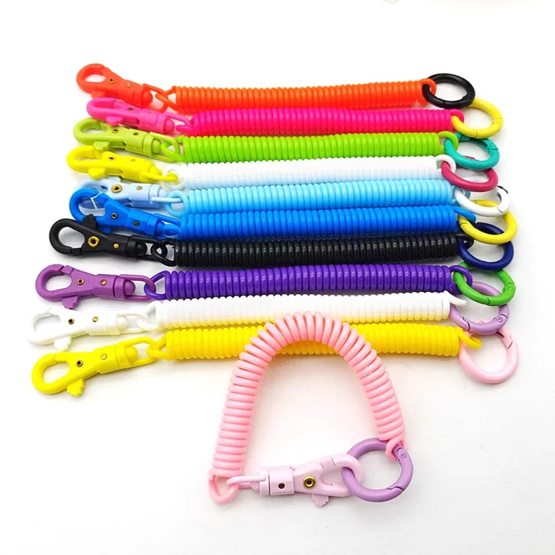 Coil Springs Keychain Stretchy Spiral Spring Coil Retractable Coil Springs Keychain With Metal Clasp Key Chain Holder Lanyard
Coil Springs Keychain Stretchy Spiral Spring Coil Retractable Coil Springs Keychain With Metal Clasp Key Chain Holder Lanyard