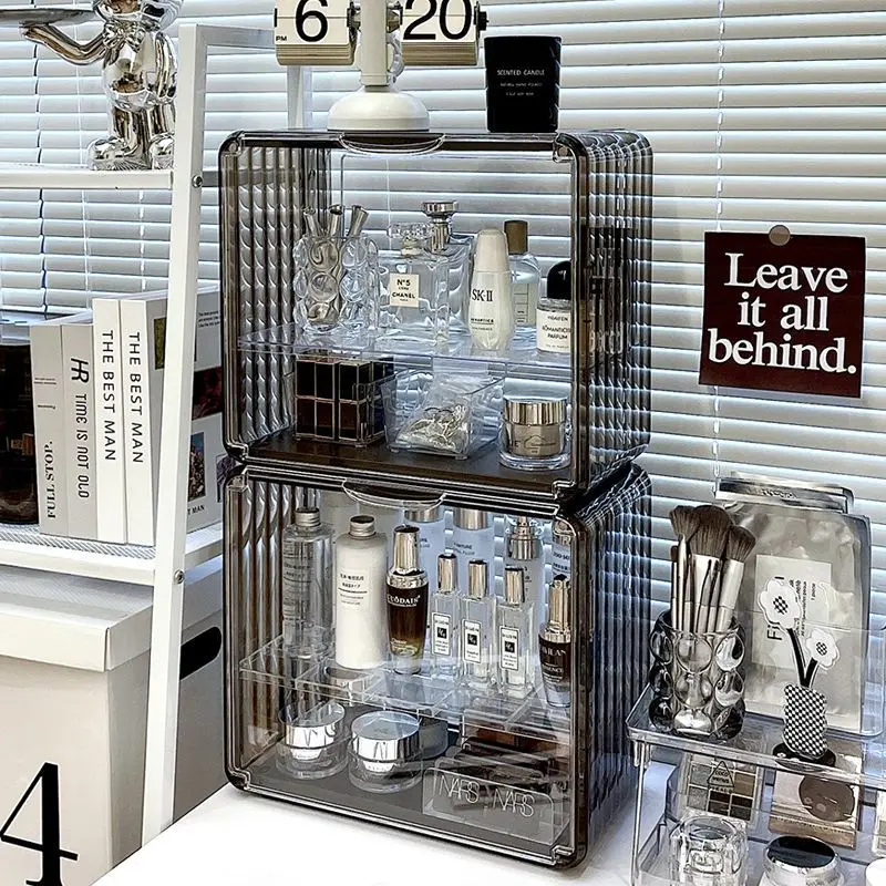 Desktop Storage Box Ins High-Grade Acrylic Dustproof Cosmetic Shelf Dormitory Transparent Covered Display Cabinet
Desktop Storage Box Ins High-Grade Acrylic Dustproof Cosmetic Shelf Dormitory Transparent Covered Display Cabinet