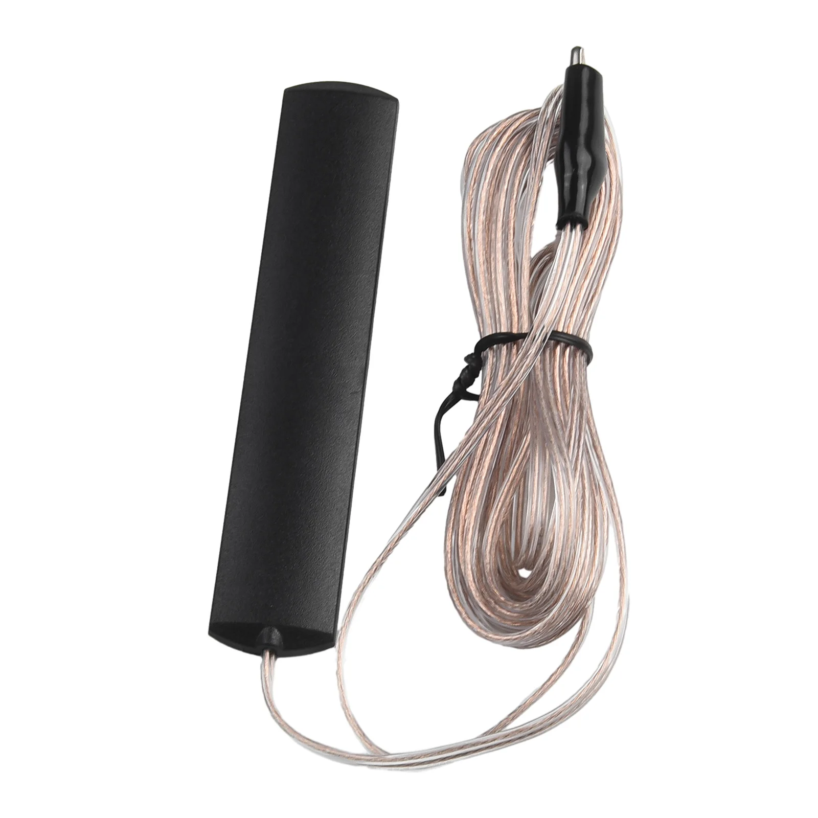 

Clip On Radio FM Stereo Antenna Indoor Signal Enhance Stable Transfer Wide Compatible 3.2m Cable Alligator Connector