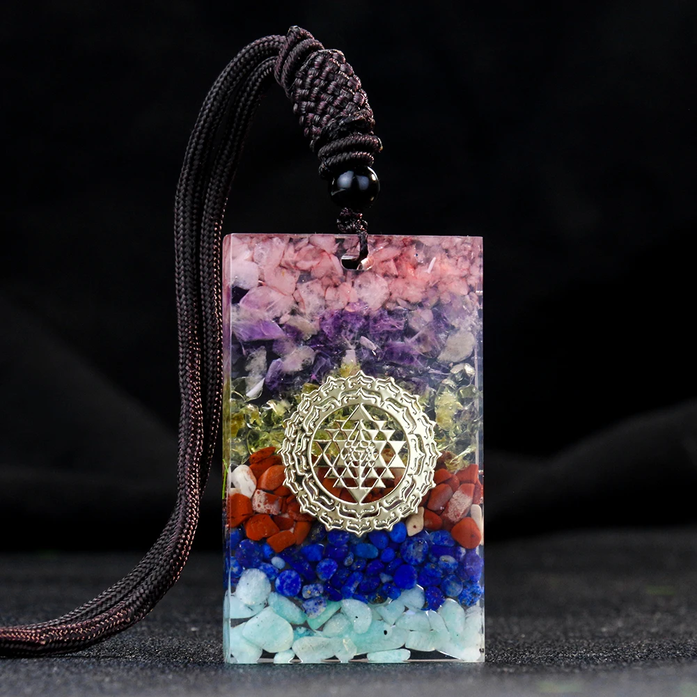 Geometry Chakra Orgonite Pendant Necklace Sacred Energy Healing Crystal Reiki Amulet Yoga Meditation for Man Women Jewelry Gifts
Geometry Chakra Orgonite Pendant Necklace Sacred Energy Healing Crystal Reiki Amulet Yoga Meditation for Man Women Jewelry Gifts