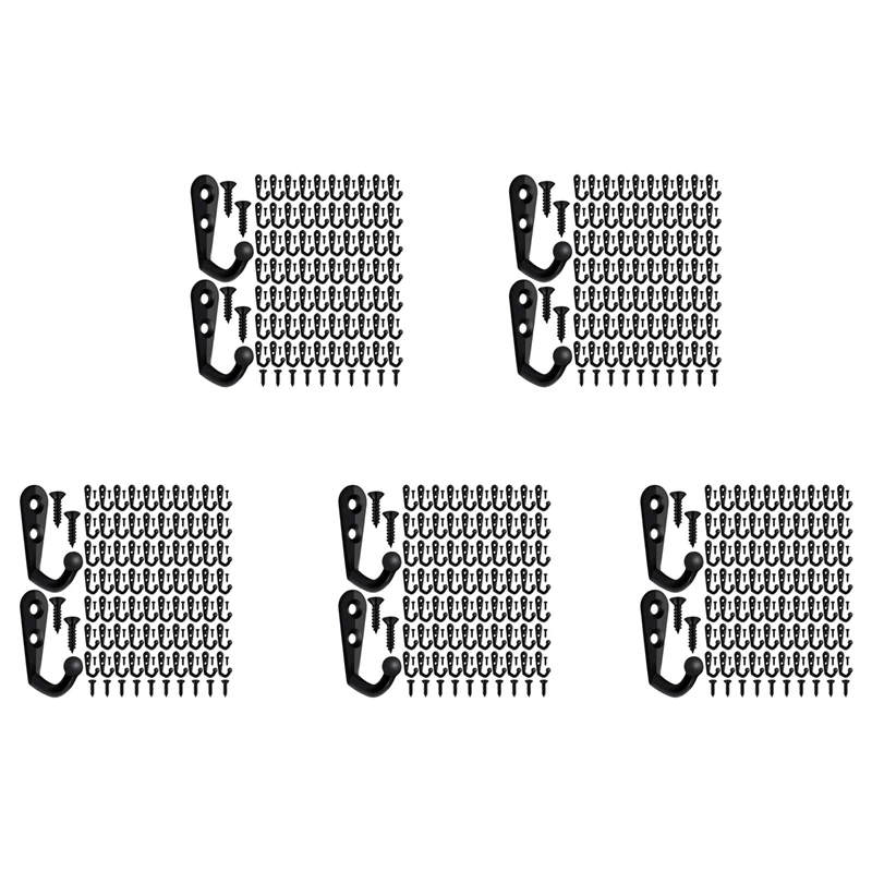 500 Pieces Of Double-Hole Wall Mounted Single Hook Robe Hook Coat Hook And 1050 Pieces Of Screws For Hanging Key Hook
500 Pieces Of Double-Hole Wall Mounted Single Hook Robe Hook Coat Hook And 1050 Pieces Of Screws For Hanging Key Hook