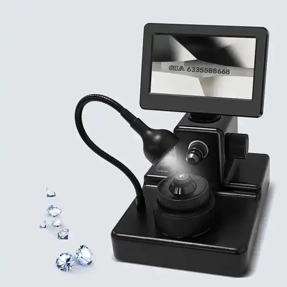 DM10 4.3 Inch HD Digital Stereo Video Microscope Magnifier 1000X 12MP Diamond Jewelry Microscope for Jewelry Identification
DM10 4.3 Inch HD Digital Stereo Video Microscope Magnifier 1000X 12MP Diamond Jewelry Microscope for Jewelry Identification