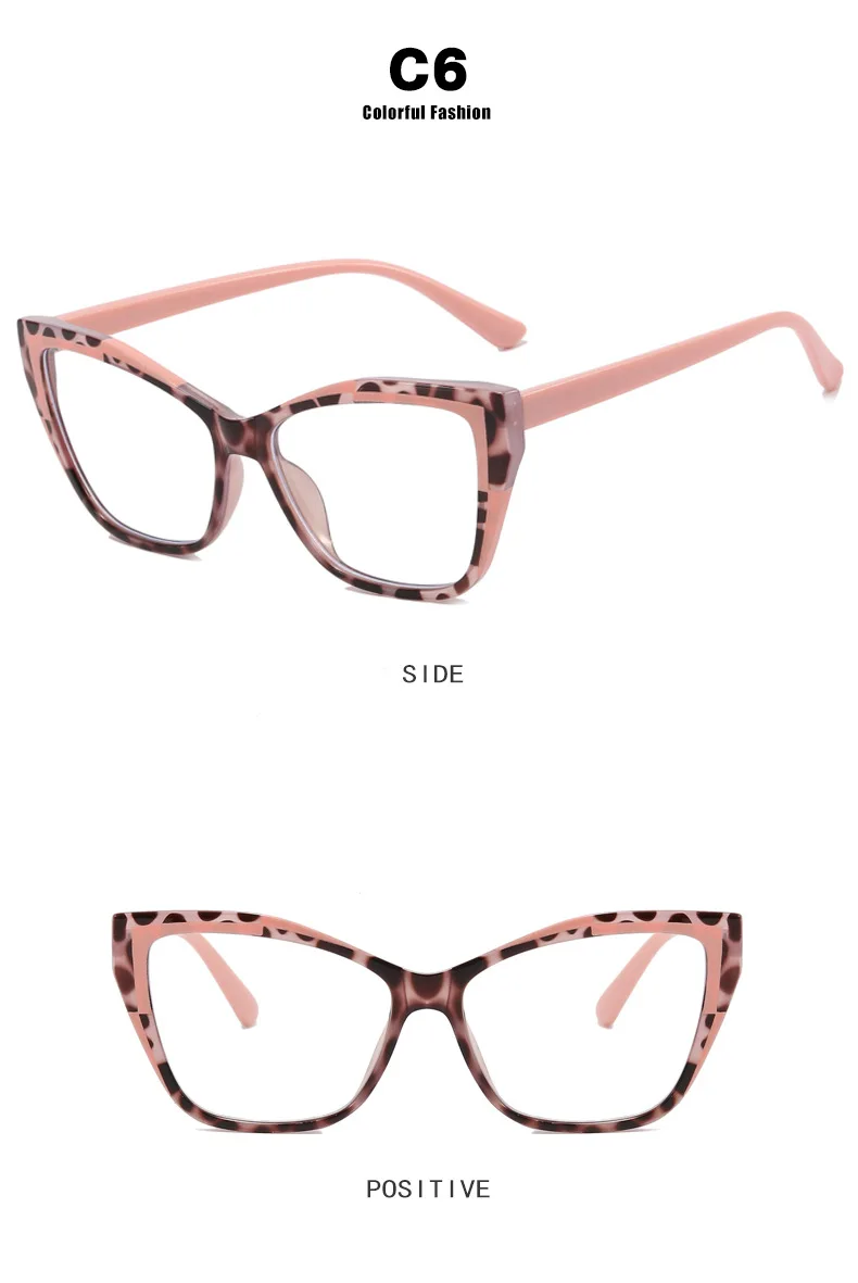 Stylowe okulary kocie oczy w kolorowych oprawkach PLUSY i MINUSY 21 S5d945146860b4673ab84f9f5cc0c0525e