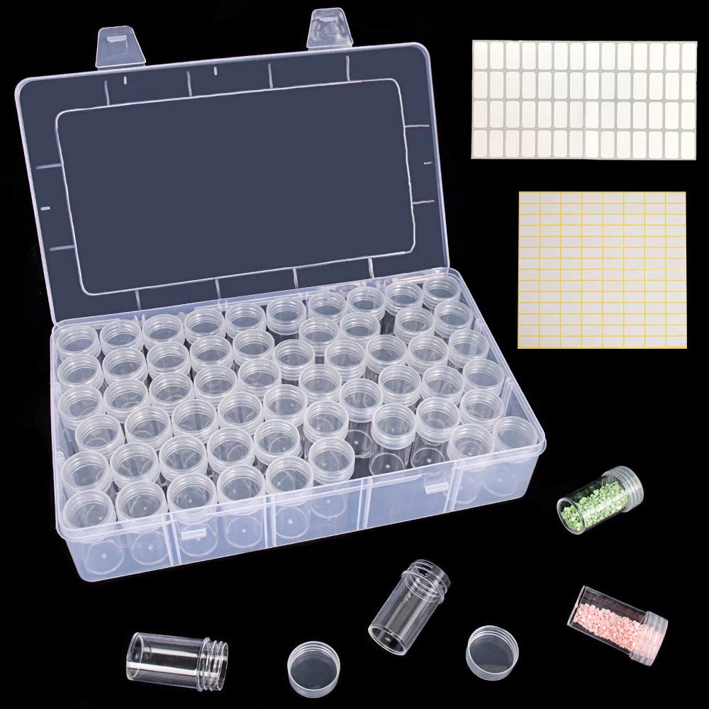 Diamond Painting Bottles Storage Boxes Diamonds Bead Container Organizer Material Beads Embroidery Accessories New Work 5d Box
Diamond Painting Bottles Storage Boxes Diamonds Bead Container Organizer Material Beads Embroidery Accessories New Work 5d Box