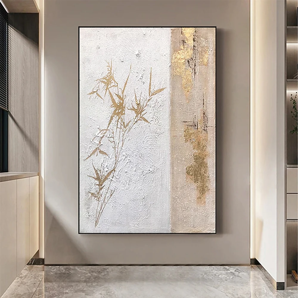Hand Painted Gold Bamboo Oil Painting wall Painting Abstract Tree Painting for Living Room Hallway Luxurious Decorative Painting
Hand Painted Gold Bamboo Oil Painting wall Painting Abstract Tree Painting for Living Room Hallway Luxurious Decorative Painting