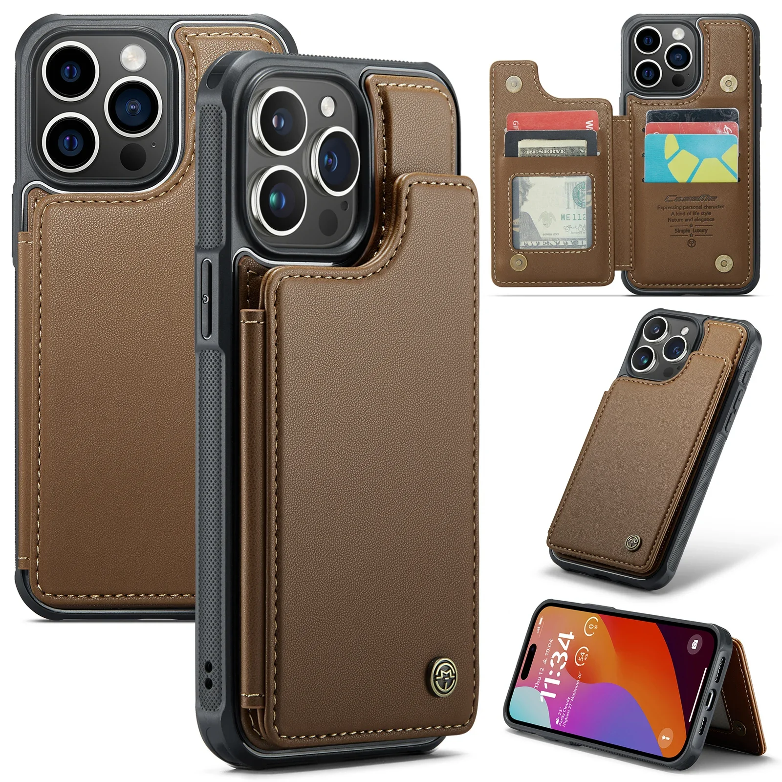 Кожаный чехол-бумажник для iPhone 15 Pro Max 13 12 11 14 Plus XR X XS 6 7 8 SE 2022
Кожаный чехол-бумажник для iPhone 15 Pro Max 13 12 11 14 Plus XR X XS 6 7 8 SE 2022
